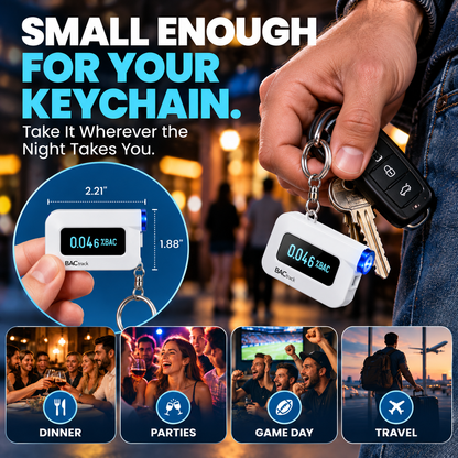 🚗 Pocket BAC Breathalyzer – Professional-Grade Alcohol Tester with App & ZeroLine Tracking
