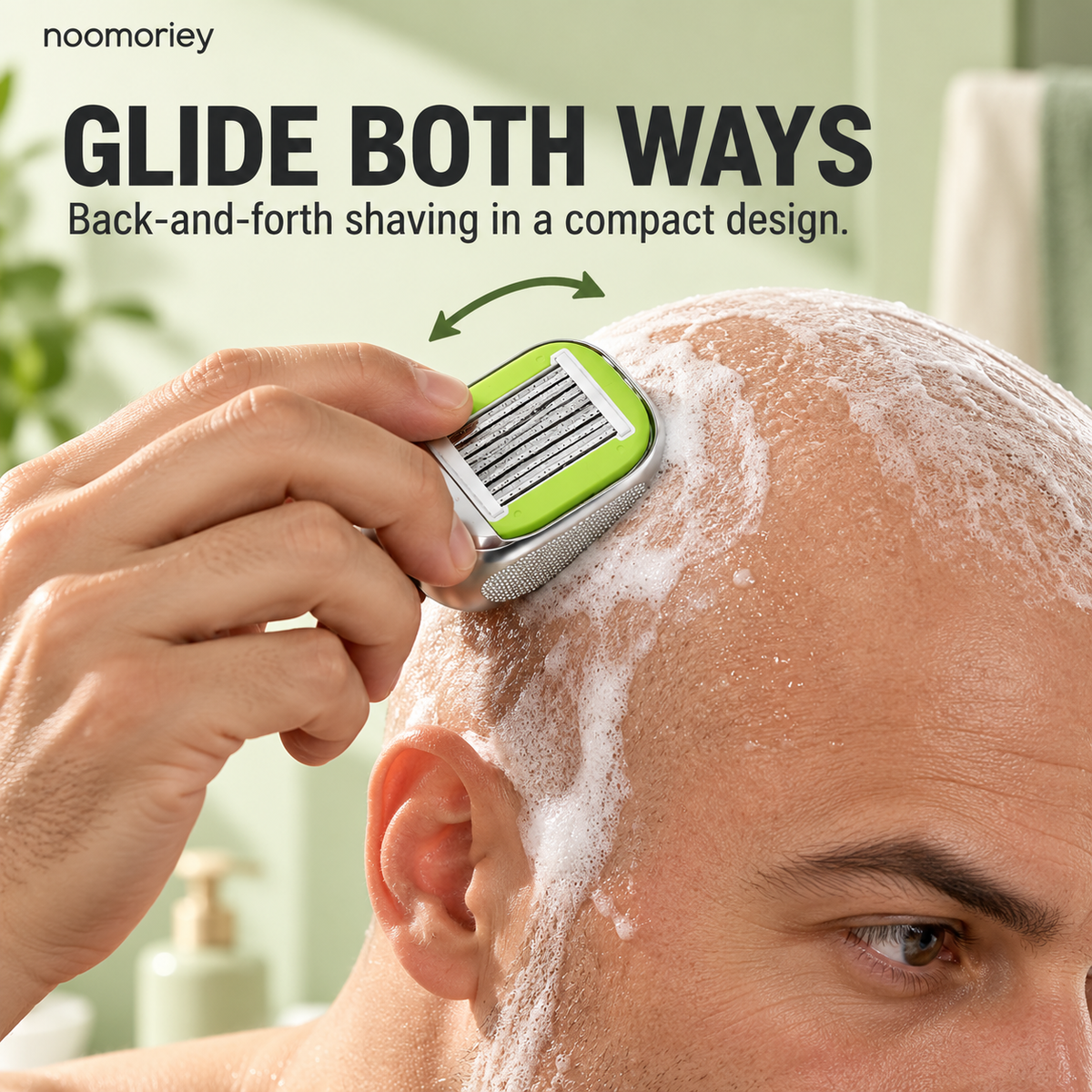 Portable Manual Body Shaver – Bidirectional Razor with Replaceable Blade