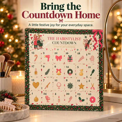 Christmas Advent Calendar for Hair Stylists, 24 Days of Beauty Salon Surprises, Hairstylist Christmas Gift, Hairdresser Gift Set, Festive Salon Decor