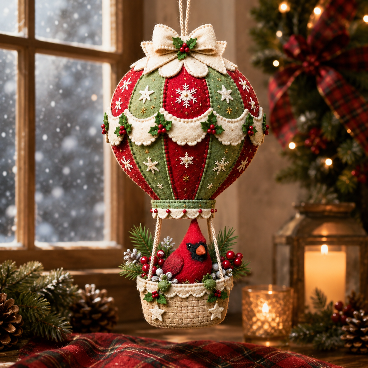 🎈 Christmas Hot Air Balloon Hanging DIY Kit