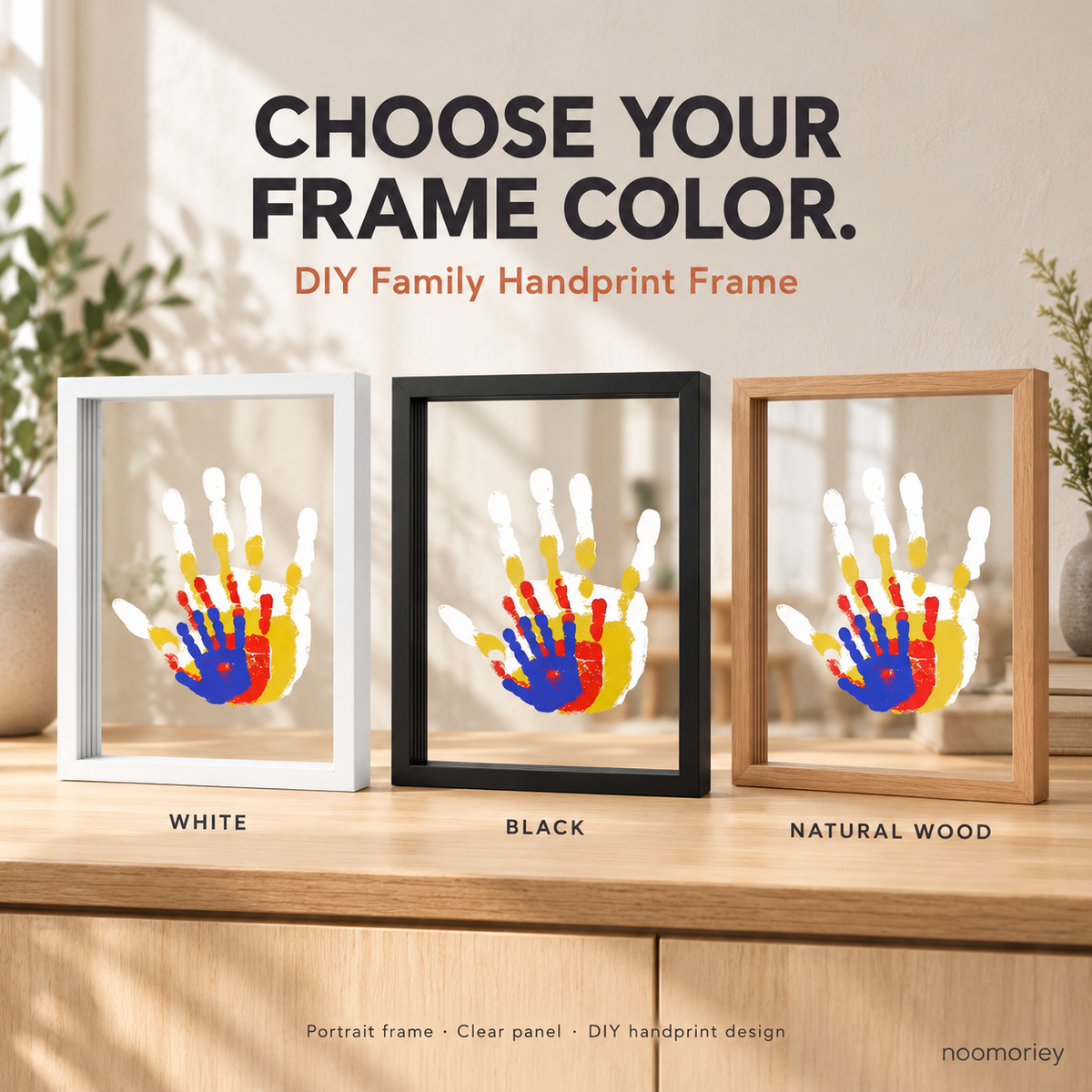 DIY Family Handprint Frame – Personalized Keepsake Gift for Family & Kids