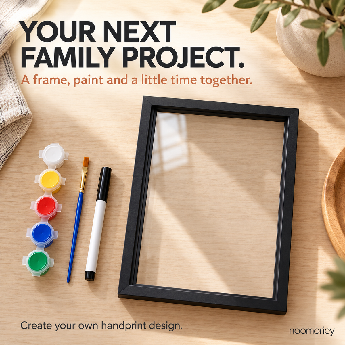 DIY Family Handprint Frame – Personalized Keepsake Gift for Family & Kids