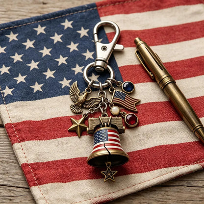 🇺🇸🎖️Celebrate 250 years of American freedom Set: Card + Lapel Pin + Keychain