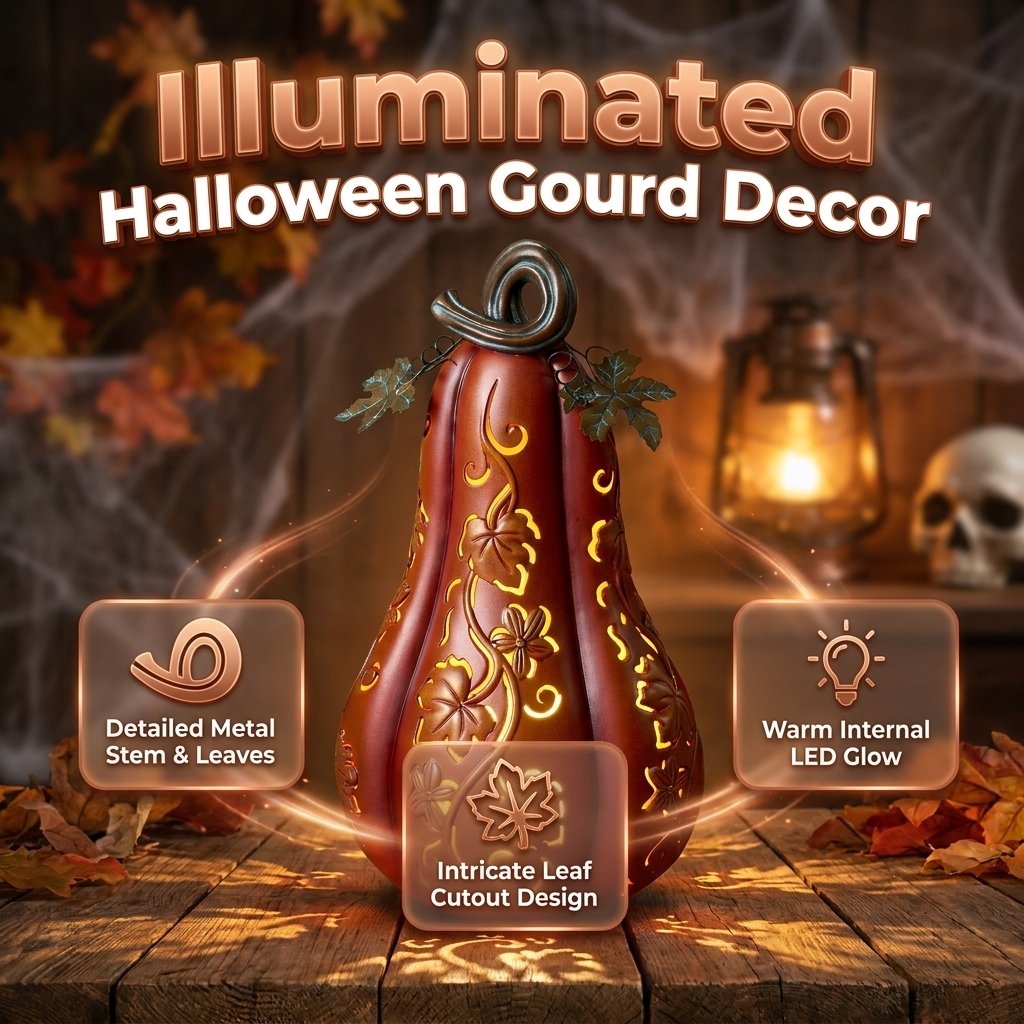 Light-Up Halloween Pumpkin Decoration