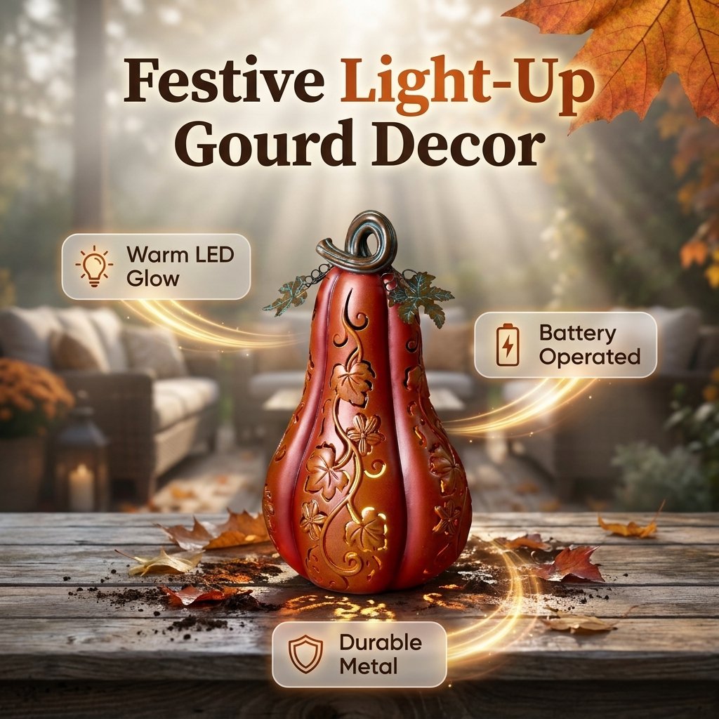 Light-Up Halloween Pumpkin Decoration