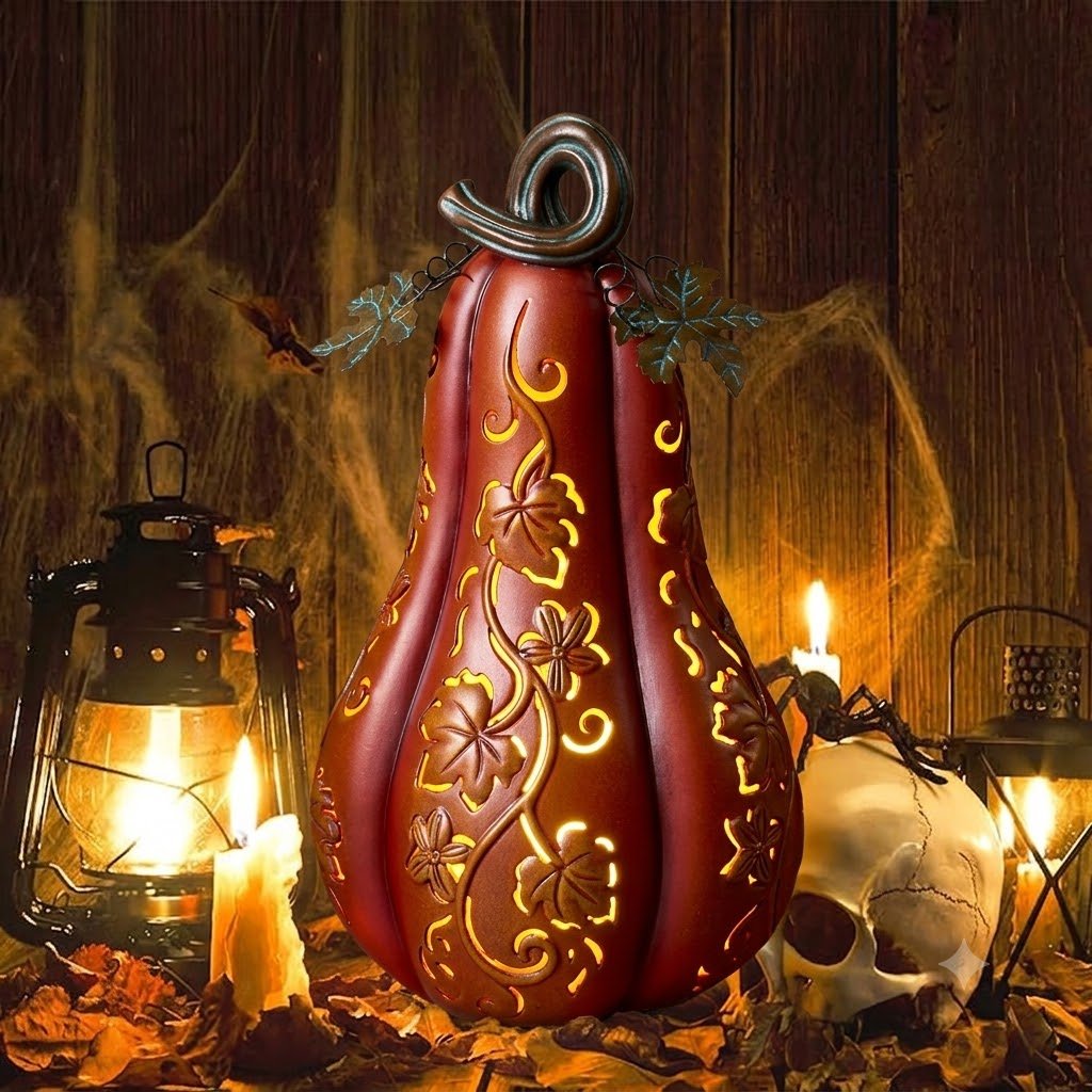 Light-Up Halloween Pumpkin Decoration