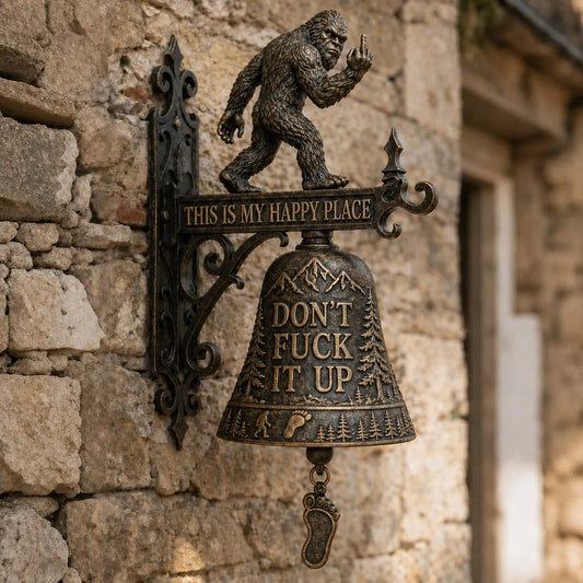 💥 49% OFF Funny Wall Bell – Rustic Sasquatch Doorbell Decor