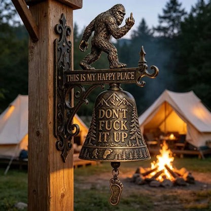 💥 49% OFF Funny Wall Bell – Rustic Sasquatch Doorbell Decor