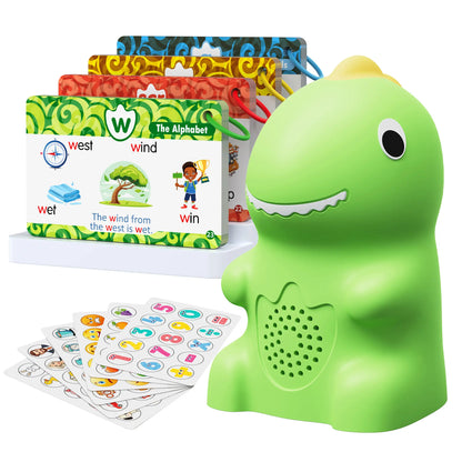Dinosaur Talking Flash Cards for Kids | 148 Cards & 592 Words