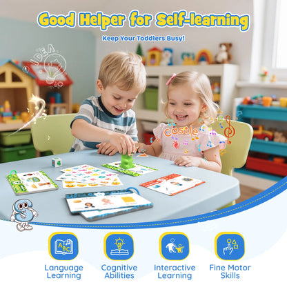 Dinosaur Talking Flash Cards for Kids | 148 Cards & 592 Words