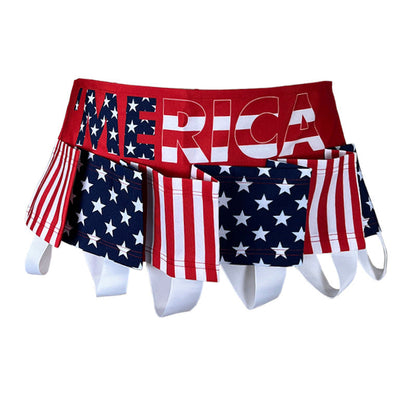 Patriotic USA Flag 6-Pack Drink Belt