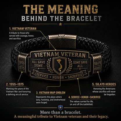 🇺🇸 Last Day Promo: 49% OFF 🎖️ -Vietnam Veteran Honor Bracelet