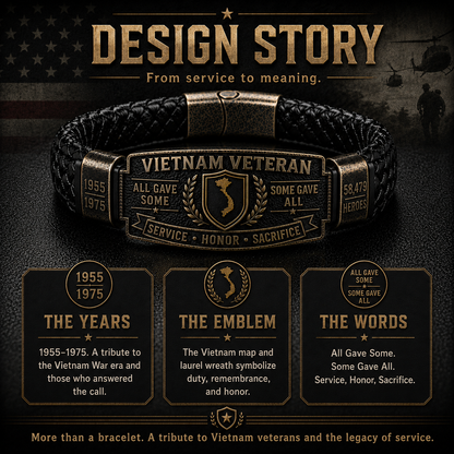🇺🇸 Last Day Promo: 49% OFF 🎖️ -Vietnam Veteran Honor Bracelet