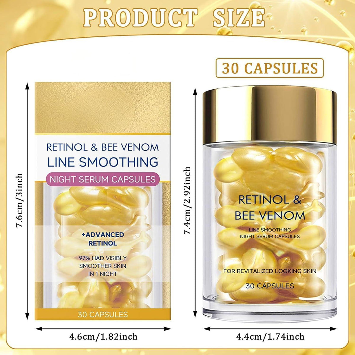 Retinol & Bee Venom Night Serum Capsules
