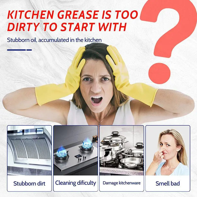 🔥 50% OFF!🫧Heavy Duty Kitchen Degreaser Spray Lasting Effect Heavy Oil Cleaner Stain Removal Liquid for Kitchen