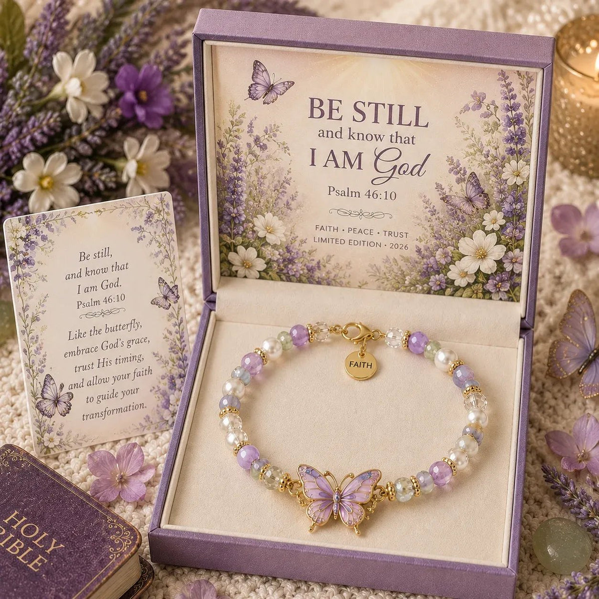 ✝️ Psalm 46:10 Faith Bracelet | Limited Edition 2026 Christian Jewelry