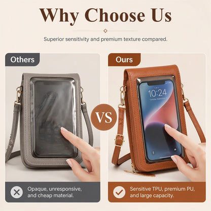🔥LAST DAY 50% OFF- Women's Touchscreen Sensitive Phone Crossbody Bag