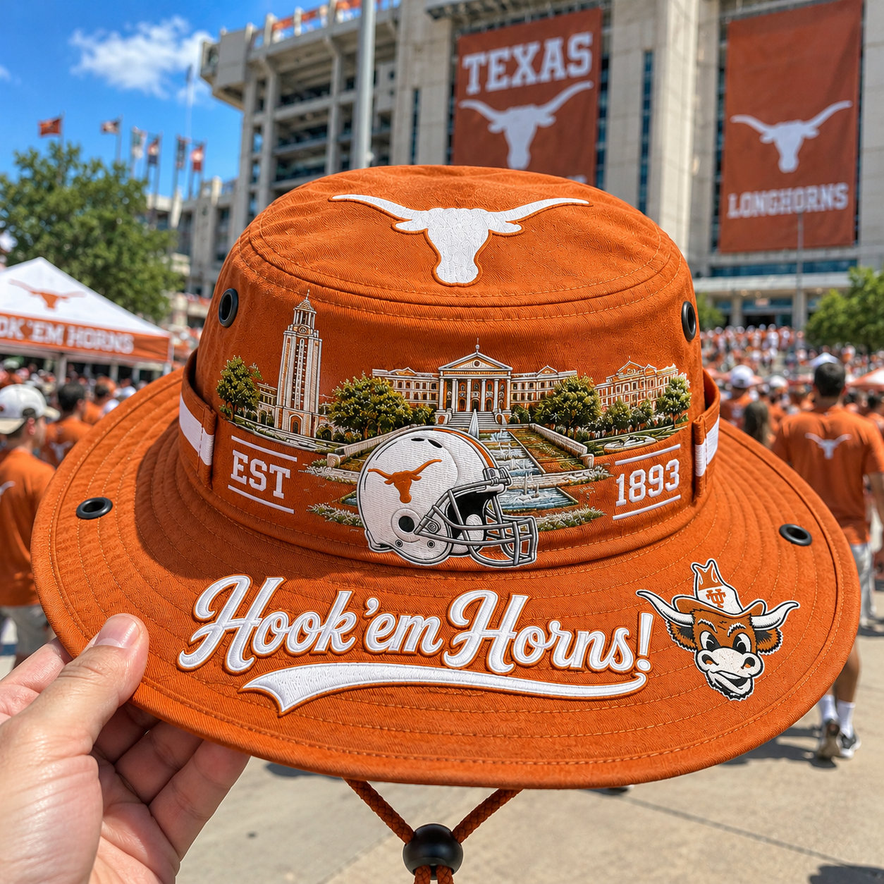 🇺🇸 Last Day Promo: 49% OFF🤘🐂Hook 'em Horns Boonie Hat🏈