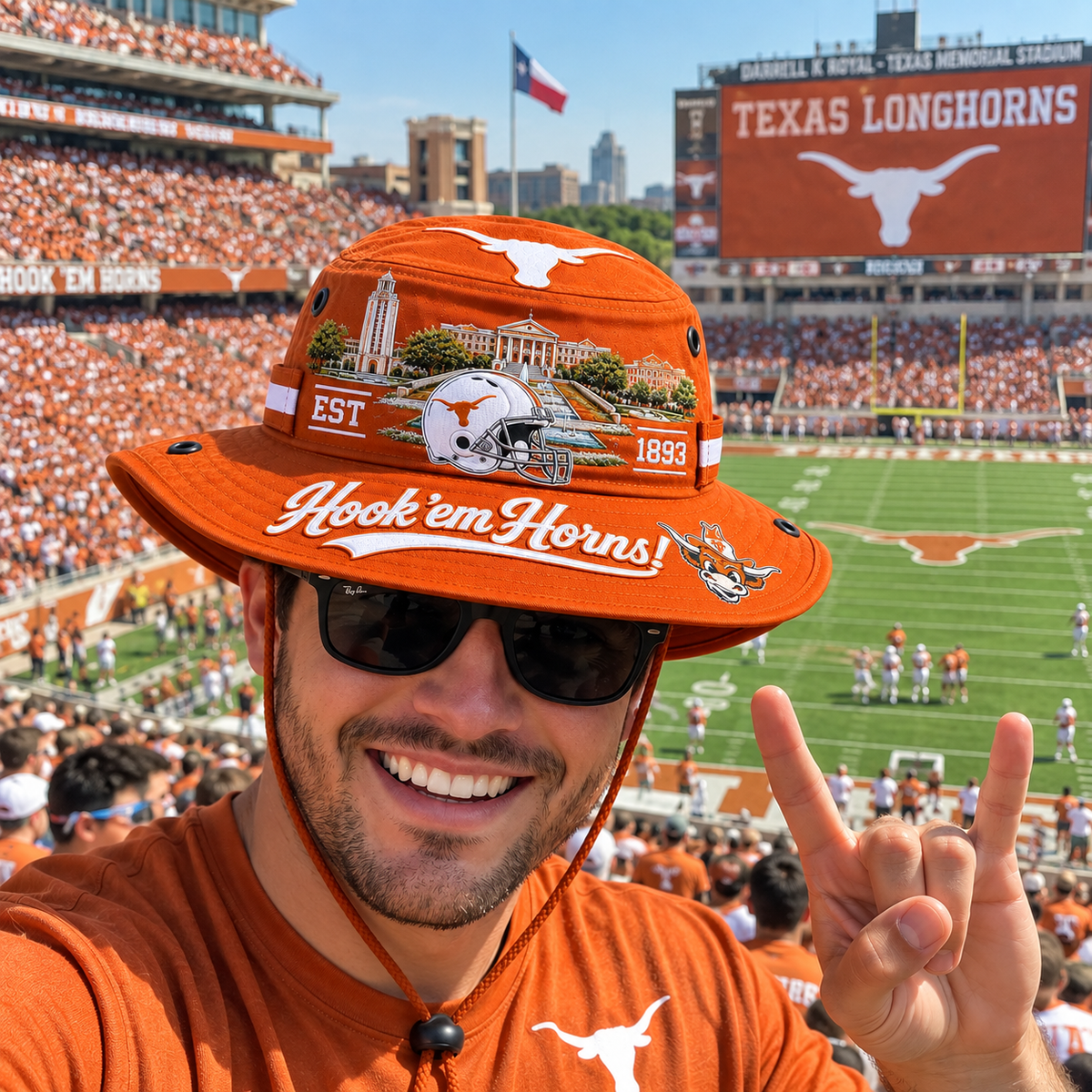 🇺🇸 Last Day Promo: 49% OFF🤘🐂Hook 'em Horns Boonie Hat🏈
