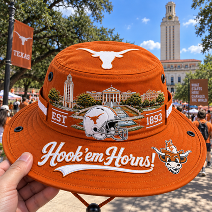 🇺🇸 Last Day Promo: 49% OFF🤘🐂Hook 'em Horns Boonie Hat🏈