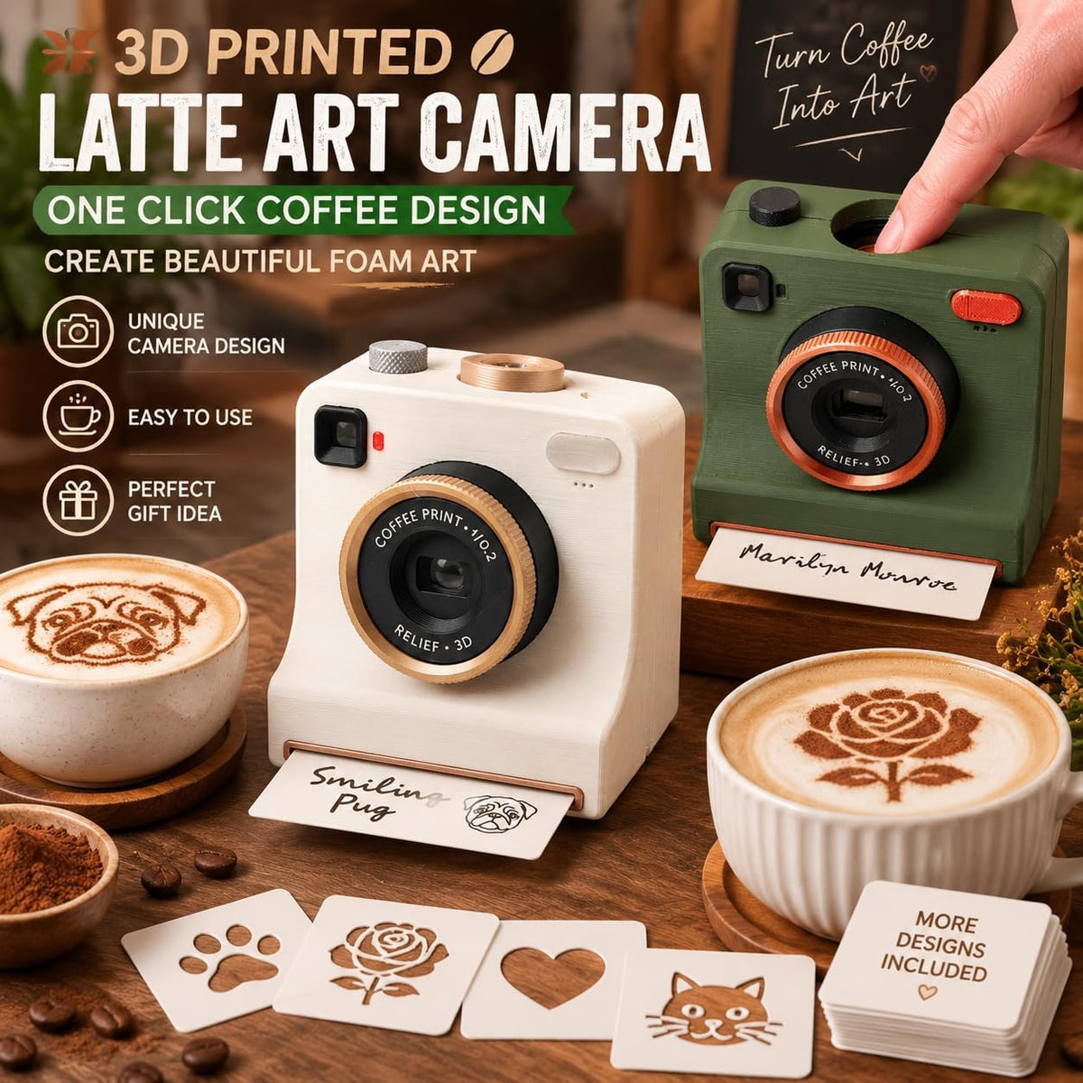 ☕✨ 50% OFF Latte Art Maker Camera Tool – Turn Every Coffee Into A Creative Masterpiece 🎨