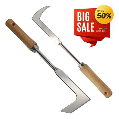 L-Shaped Stainless Steel Crevice Weeding Tool