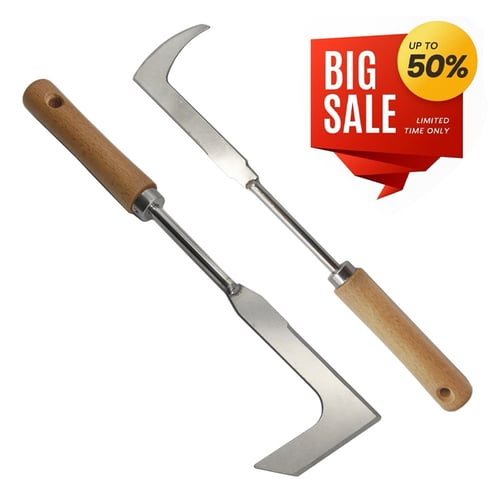 L-Shaped Stainless Steel Crevice Weeding Tool
