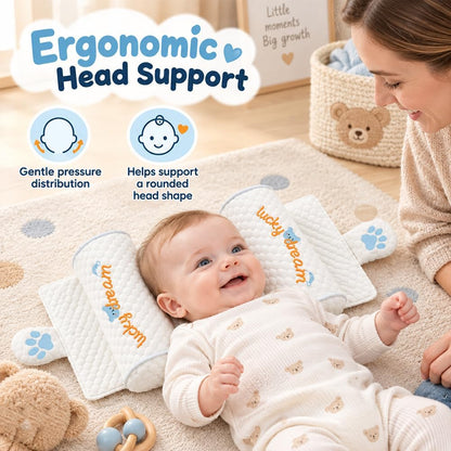 🎀Baby Head Shaping Pillow – Adjustable Neck Support for 0–6 Months