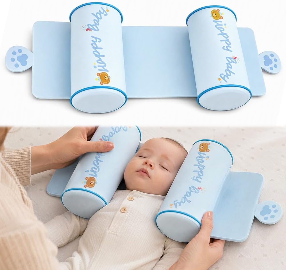 🎀Baby Head Shaping Pillow – Adjustable Neck Support for 0–6 Months