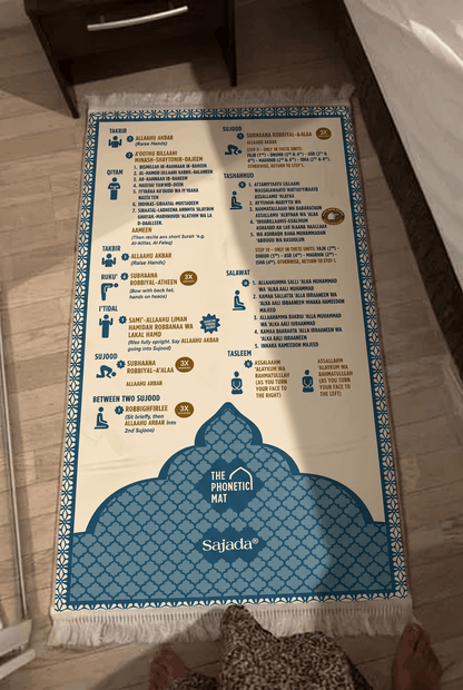 Step-by-Step Phonetic Padded Prayer Mat