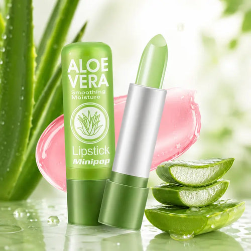 🎀Aloe Vera Color-Changing Lip Balm – Body-Temp Tinted Lipstick
