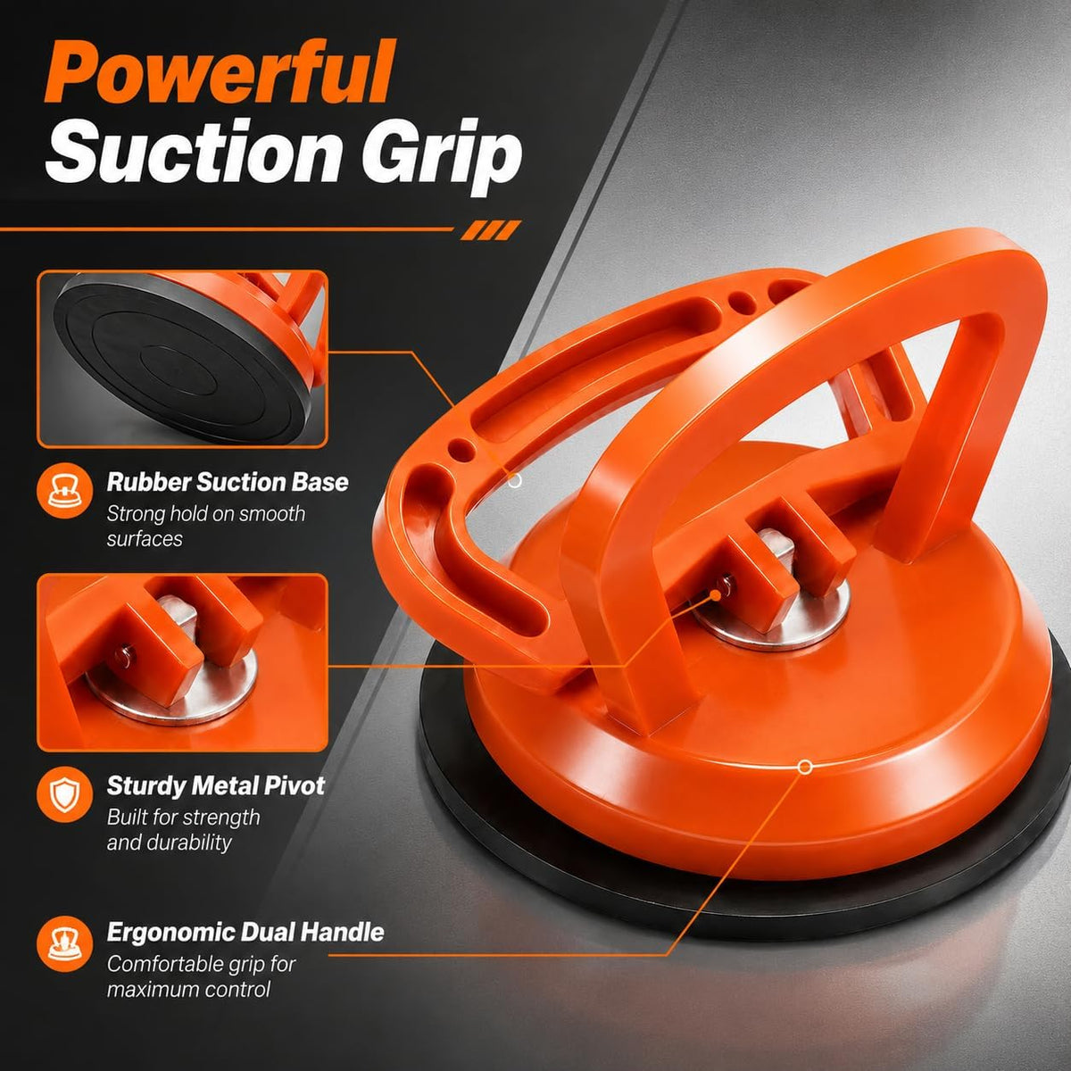 🎉Dent Puller Kit 2 Pcs, Strong Suction Cup Auto Body Remover Tool (Large & small)