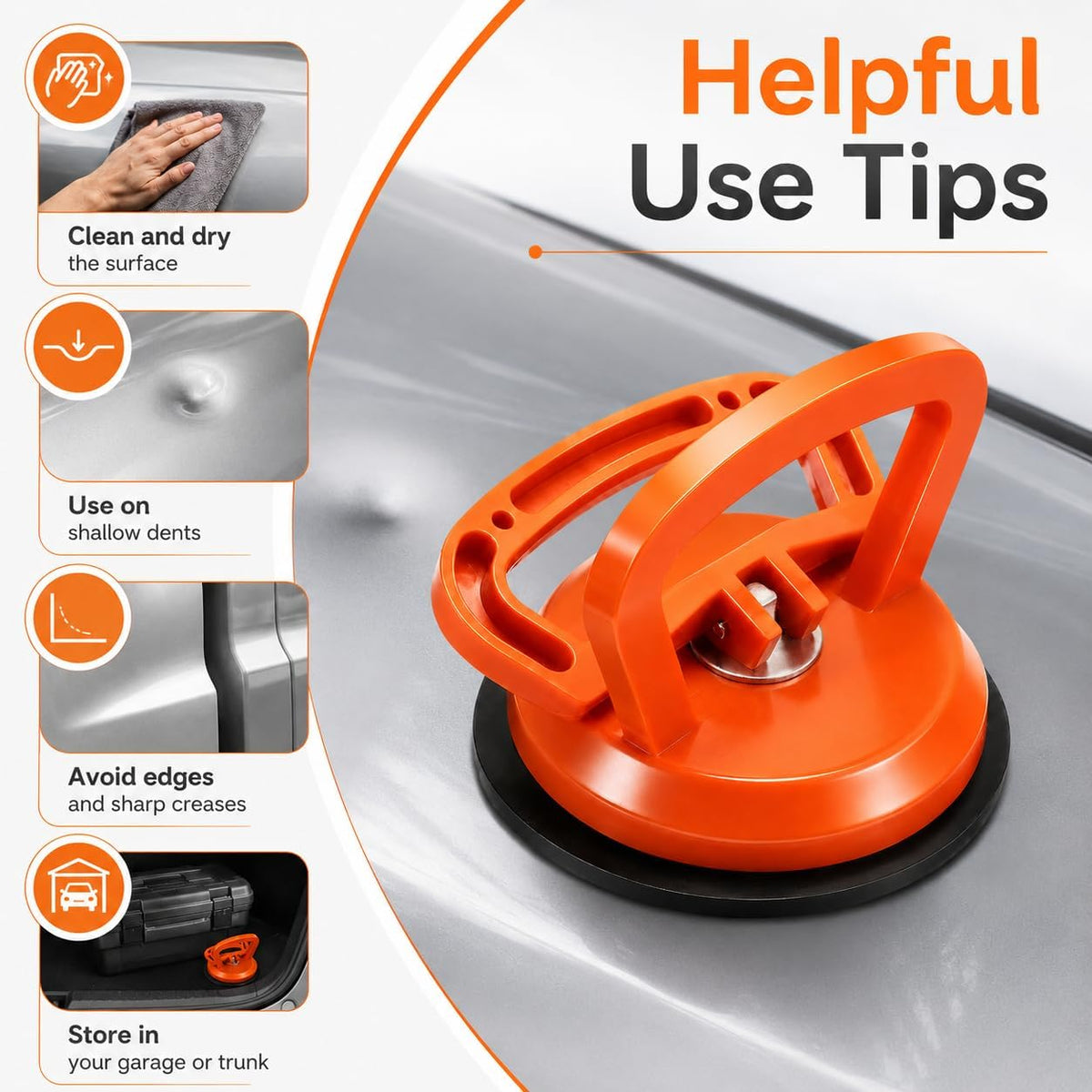🎉Dent Puller Kit 2 Pcs, Strong Suction Cup Auto Body Remover Tool (Large & small)