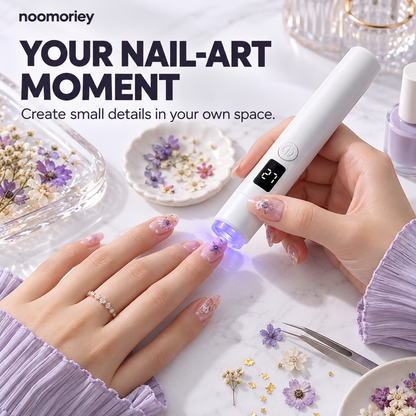 💅 Silicone Nail Art Stamper with LED Curing Light