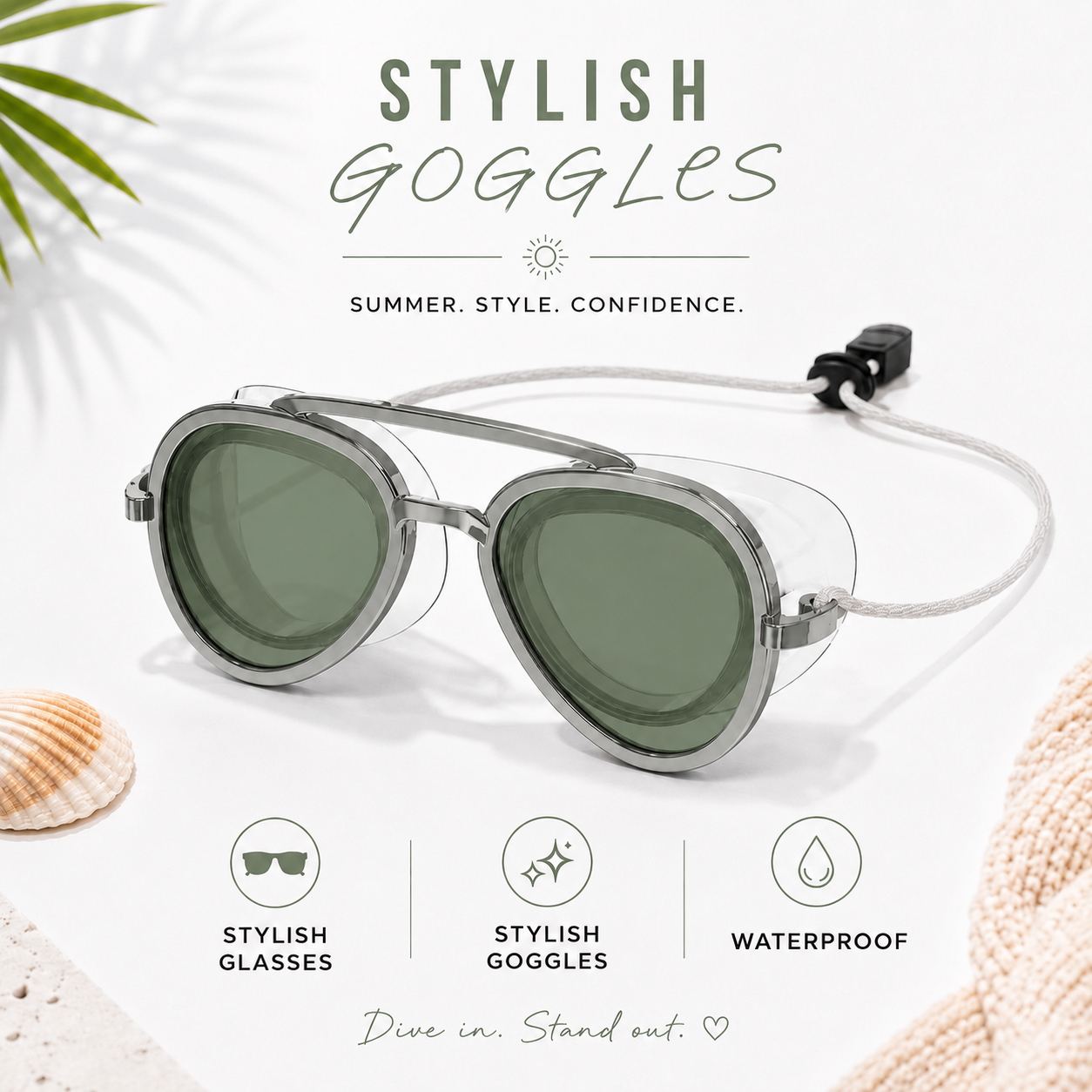 Noomoriey™ Waterproof Swim Goggles – Anti-Fog UV Shield with Comfortable Leakproof Fit
