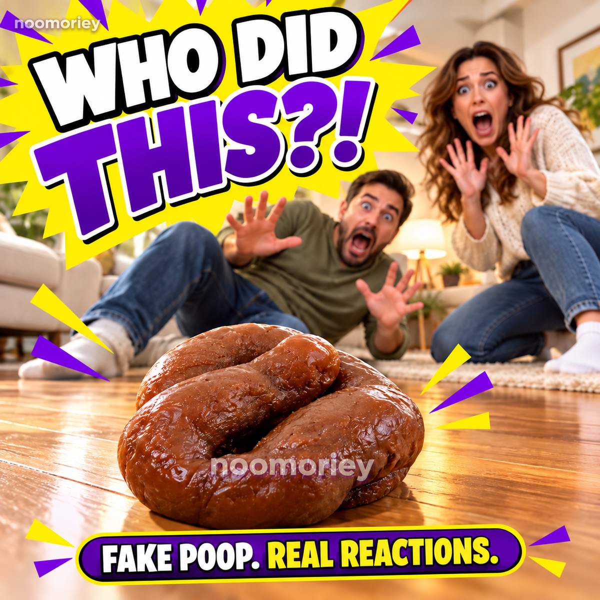 💩 7-Piece Realistic Fake Poop Prank Set – Big Laughs, Epic Reactions & a Hilarious Gag Gift 😂