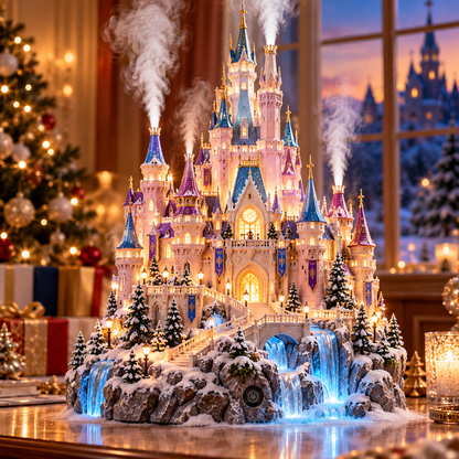 🔥LAST DAY 50% OFF🏰✨ Fairytale Castle Humidifier – Magical Mist, Glowing Windows & Storybook Home Decor