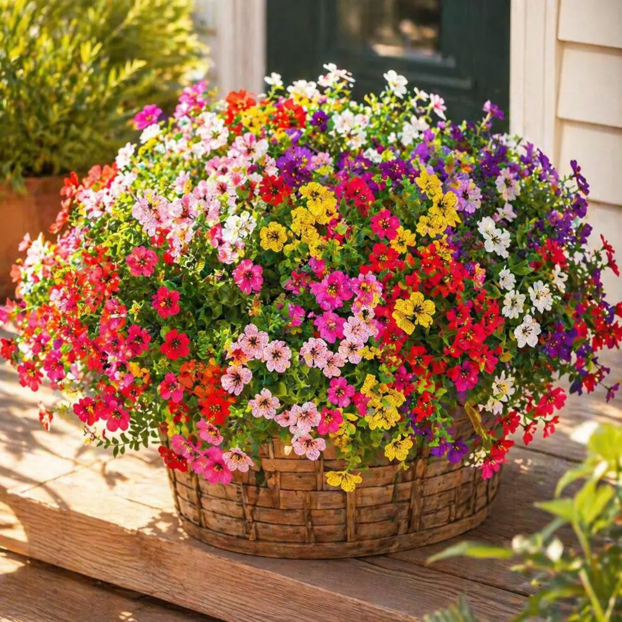 🍂Artificial Fall Flowers Faux Mums for Outdoor Indoor Garden Home Decoration