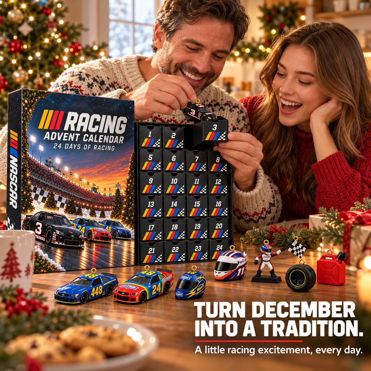 🏁🎄 24-Day Racing Advent Calendar – Daily Collectible Surprises for Motorsport Fans 🎁