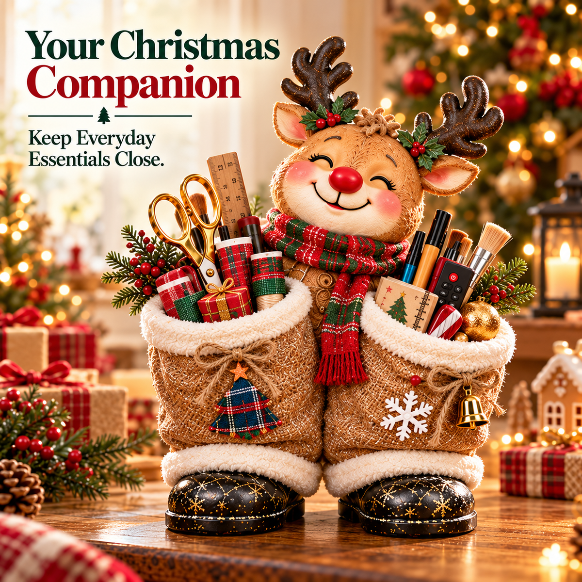 🔥 LAST DAY 50% OFF 🔥🎄 Christmas Little Helper Organizer Collection™ – Santa, Snowman, Reindeer & Gingerbread Multi-Purpose Holiday Storage Decor 🎁✨