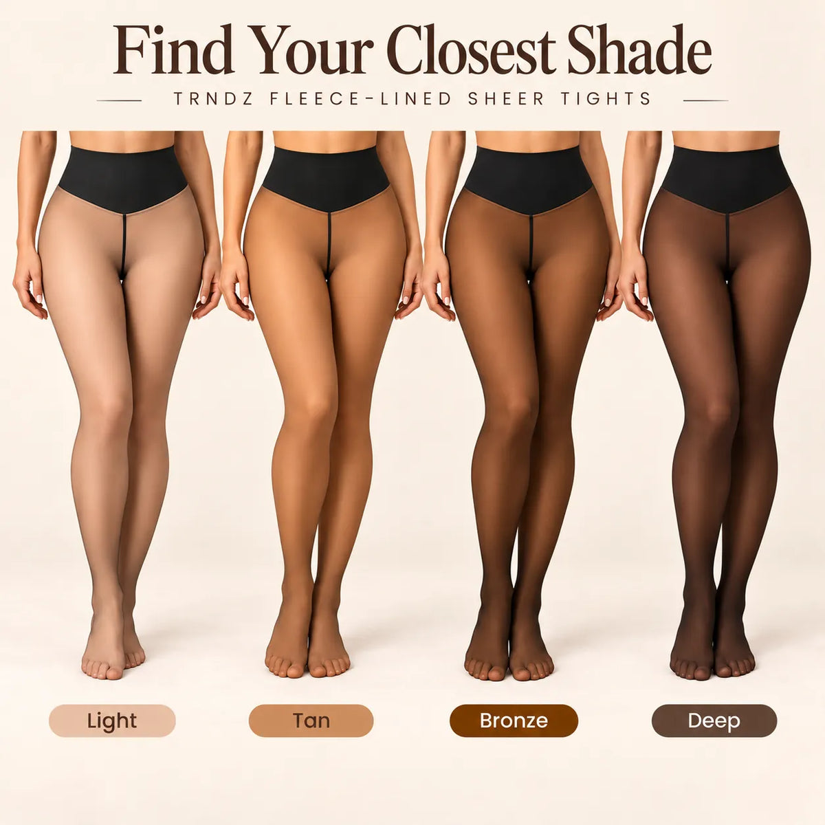 🔥Hot Sale 70% OFF!!⚡50K+ SOLD! ❄️ Fleece Lined Sheer Tights