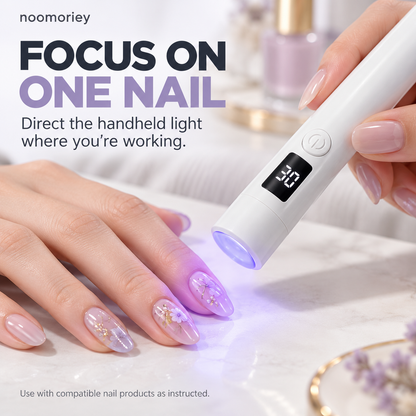 💅 Silicone Nail Art Stamper with LED Curing Light