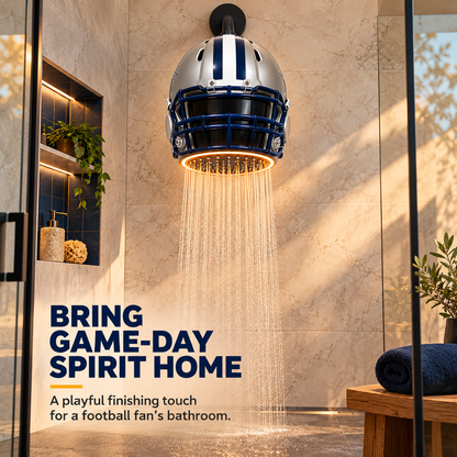 Helmet Shower Head – Rain-Style Spray with a Glowing Light Ring