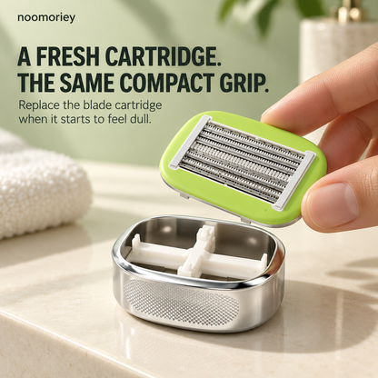 Portable Manual Body Shaver – Bidirectional Razor with Replaceable Blade