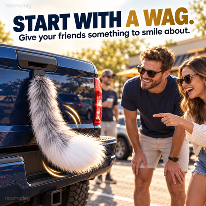 🔥Wagging Truck Tail🛻 – Fluffy Vehicle Decoration & Fun Gift for Truck Lovers 🎁