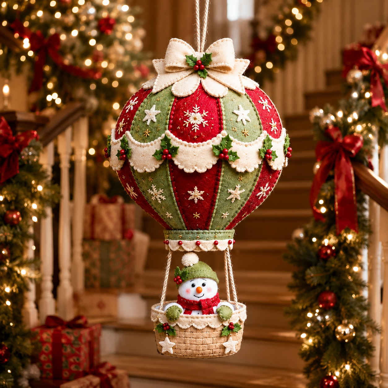 🎈 Christmas Hot Air Balloon Hanging DIY Kit