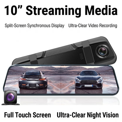 💥50% OFF 🚗🎥Dual-Lens Rearview Mirror Dash Cam