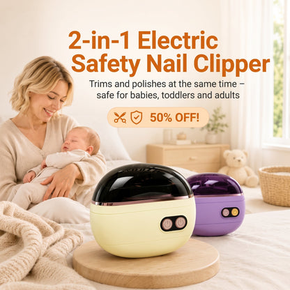 💥 Half-price offer! ✅ Electric safety nail clipper—trims and smooths simultaneously.