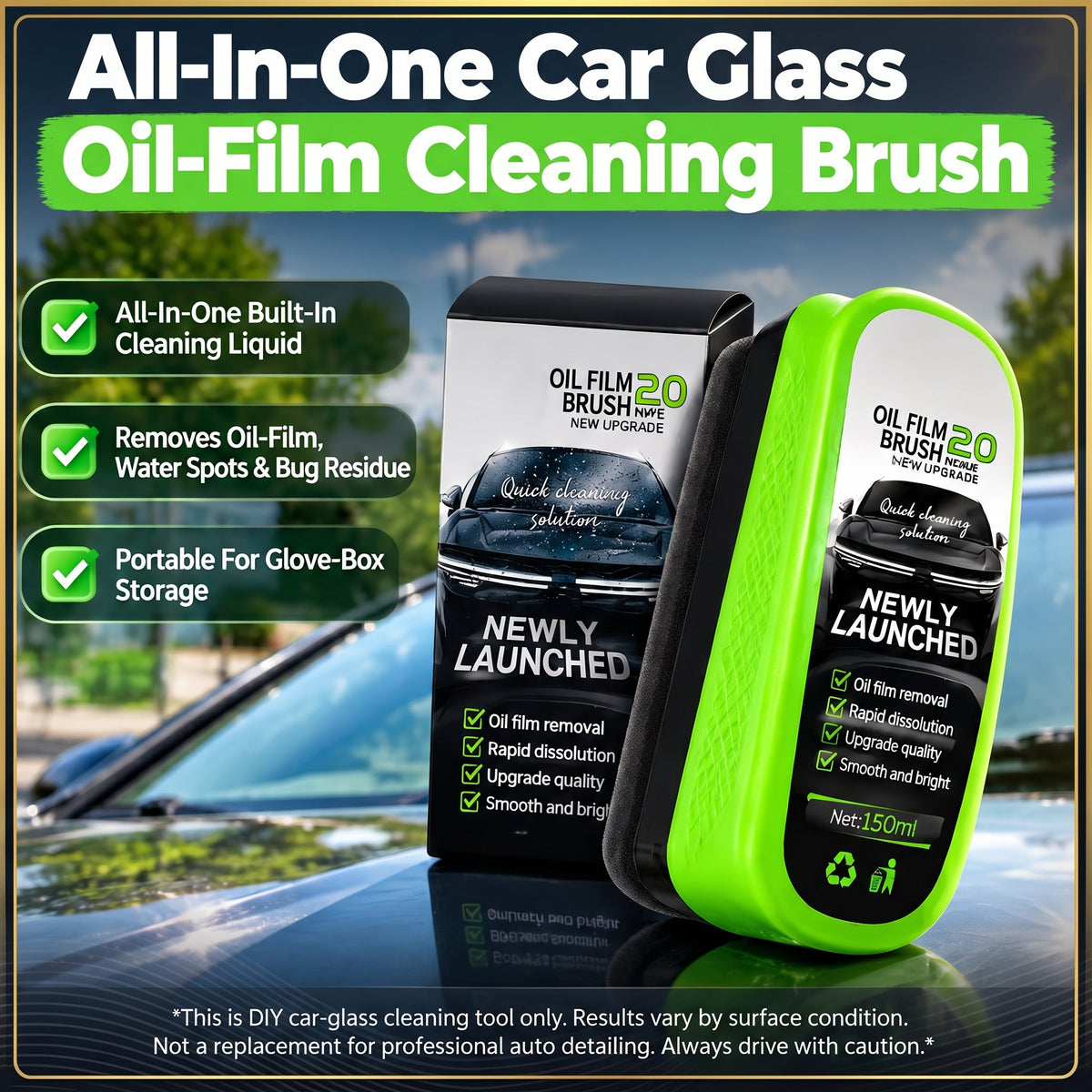 💥🚗Anti-freeze glass oil film brush