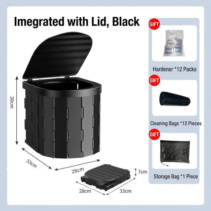 🔥50% OFF – Last Day! 🚽Portable Outdoor Car Folding Toilet, Camping & Travel Emergency Toilet with Odor Control**